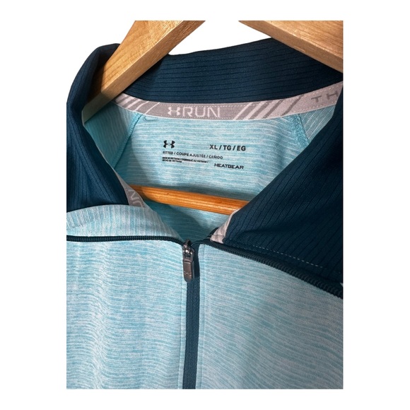 2 UNDER ARMOUR XL Fitted Threadborne Running Tops Work Out Active FREE SHIPPING - Picture 2 of 8